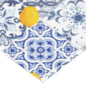 Portugese tegels, blauwe tegels, azulejo korte tafelloper (Hoek)