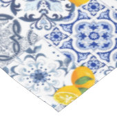 Portugese tegels, blauwe tegels, azulejo-tabel tafelkleed (Gekanteld)