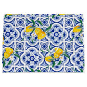 Portugese tegels, citroenen, vruchten, zomerkunst groot cadeauzakje (Voorkant)