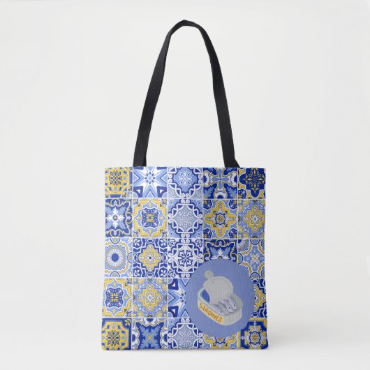 Portugese Tegels en sardines Tote Bag (Voorkant)