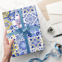 Portugese Tegels Patroon Cadeaupapier