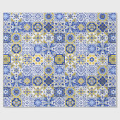 Portugese Tegels Patroon Cadeaupapier (Vlak)