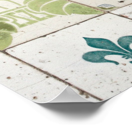 Portugese tegels poster (Hoek)