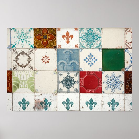 Portugese tegels poster (Voorkant)