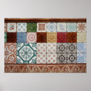 Portugese tegels poster