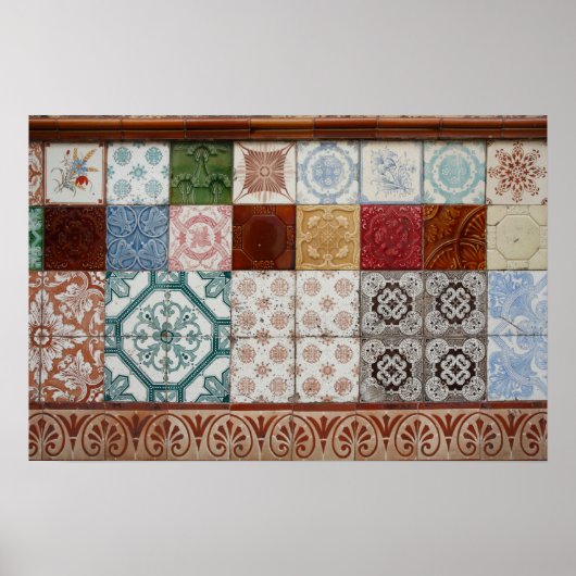 Portugese tegels poster (Voorkant)