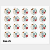 Portugese tegels ronde sticker (Vel)