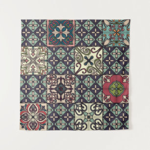 Portugese Tegels: Talavera stijl naadloos Wandkleed