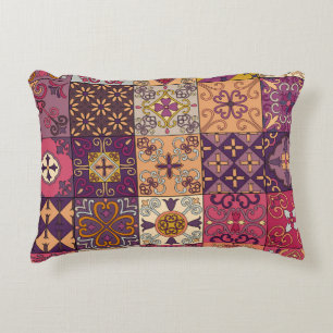 Portugese tegels: talavera stijl patroon. accent kussen