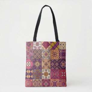 Portugese tegels: talavera stijl patroon. tote bag