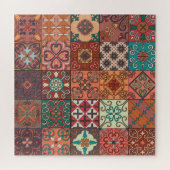 Portugese Tegels: Talavera Style Azulejo. Legpuzzel (Horizontaal)