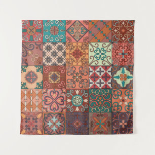 Portugese Tegels: Talavera Style Azulejo. Wandkleed