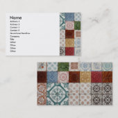 Portugese tegels visitekaartje (Voorkant / Achterkant)