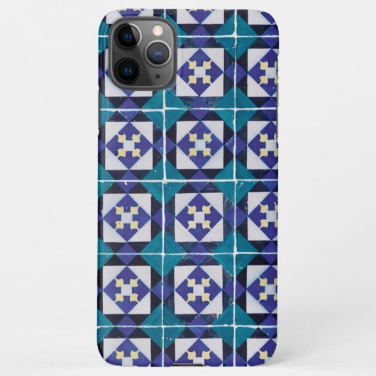 Portugese Tiles - Azulejo Diamond Geometric iPhone Hoesje (Achterkant)