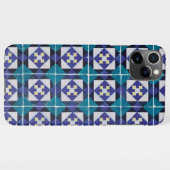 Portugese Tiles - Azulejo Diamond Geometric iPhone Hoesje (Achterkant horizontaal)