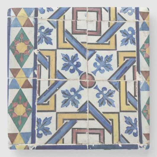 Portugese Vakantie Souvenir Stenen Onderzetter (Voorkant)