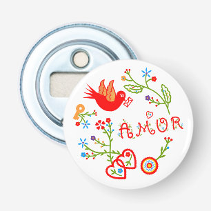 Portugese valentijnse liefdeszakdoeken button flesopener