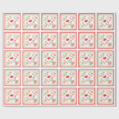 Portugese valentijnse liefdeszakdoeken cadeaupapier (Vlak)