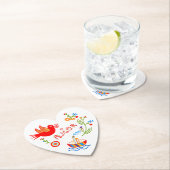 Portugese valentijnse liefdeszakdoeken kartonnen onderzetters (Insitu)