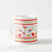 Portugese valentijnse liefdeszakdoeken koffiemok (Voorkant links)