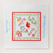 Portugese valentijnse liefdeszakdoeken legpuzzel (Horizontaal)