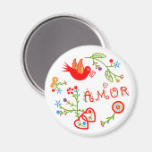 Portugese valentijnse liefdeszakdoeken magneet (Voorkant / Achterkant)