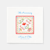 Portugese valentijnse liefdeszakdoeken servet (Voorkant)