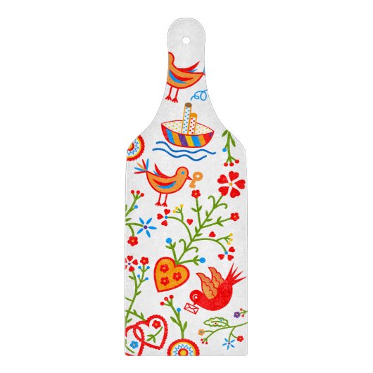 Portugese valentijnse liefdeszakdoeken snijplank (Voorkant)