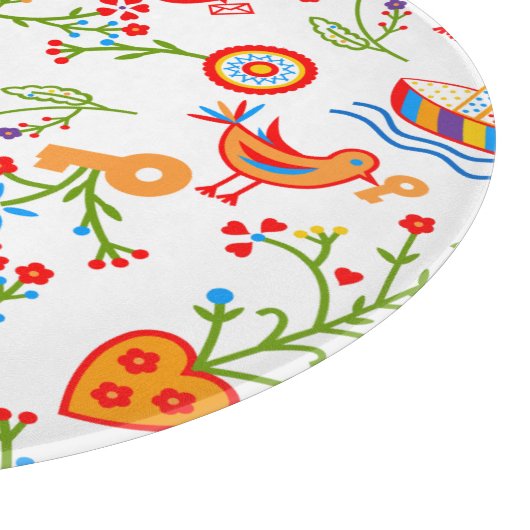 Portugese valentijnse liefdeszakdoeken snijplank (Hoek)