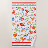 Portugese valentijnse liefdeszakdoeken strandlaken (Voorkant)