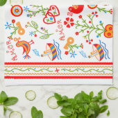 Portugese valentijnse liefdeszakdoeken theedoek (Gevouwen)