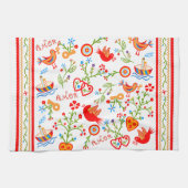 Portugese valentijnse liefdeszakdoeken theedoek (Horizontaal)