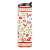 Portugese valentijnse liefdeszakdoeken thermosbeker (Gedraaid links)