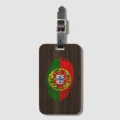 Portugese vingerafdrukvlag bagagelabel (Voorkant (verticaal))