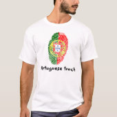 Portugese vingerafdrukvlag t-shirt (Voorkant)