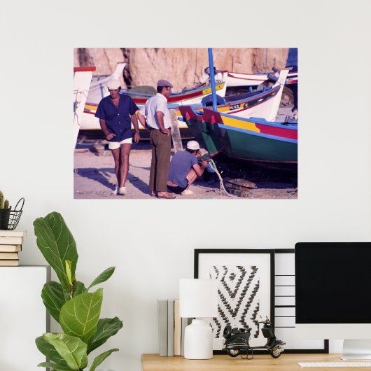 Portugese vissers poster (Thuiskantoor)