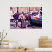 Portugese vissers poster (Keuken)