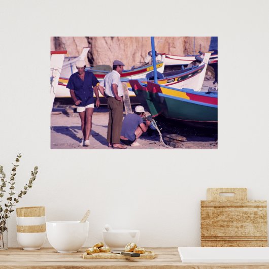 Portugese vissers poster (Keuken)