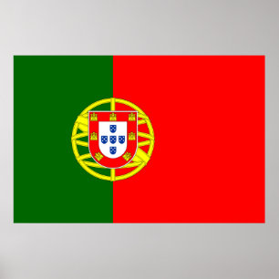 Portugese vlag Afdrukken, waardepapier (Matte) Poster