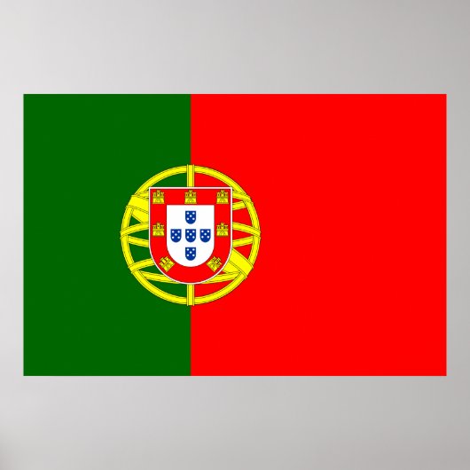 Portugese vlag Afdrukken, waardepapier (Matte) Poster (Voorkant)