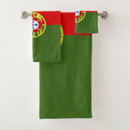 Portugese vlag bad handdoek