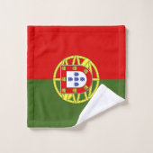 Portugese vlag bad handdoek (Wasdoekje)