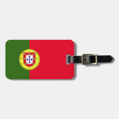 Portugese vlag bagagelabel (Voorkant horizontaal)