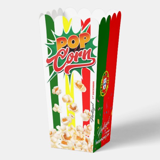 Portugese vlag bedankdoosjes (Achterkant)