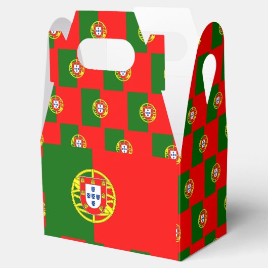 Portugese vlag bedankdoosjes (Geopend)