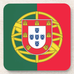 Portugese vlag bier onderzetter