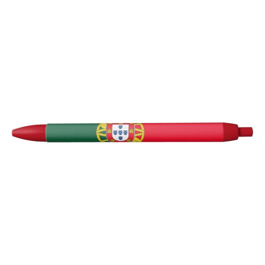 Portugese vlag blauwe inkt pen (Voorkant)