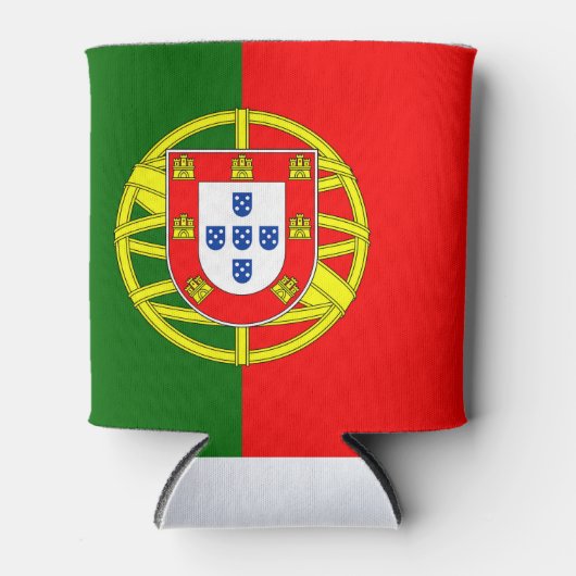 Portugese vlag blikjeskoeler (Voorkant)