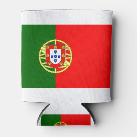 Portugese vlag blikjeskoeler (Voorkant)