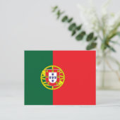 Portugese vlag briefkaart (Staand voorkant)